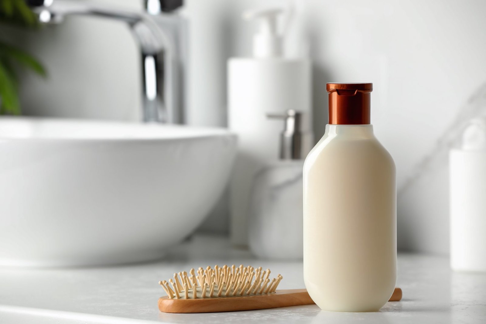 Redlemon Hairbrush And Shampoo In Bathroom Setting 2026 03 27 01 22 41 Utc Compressed