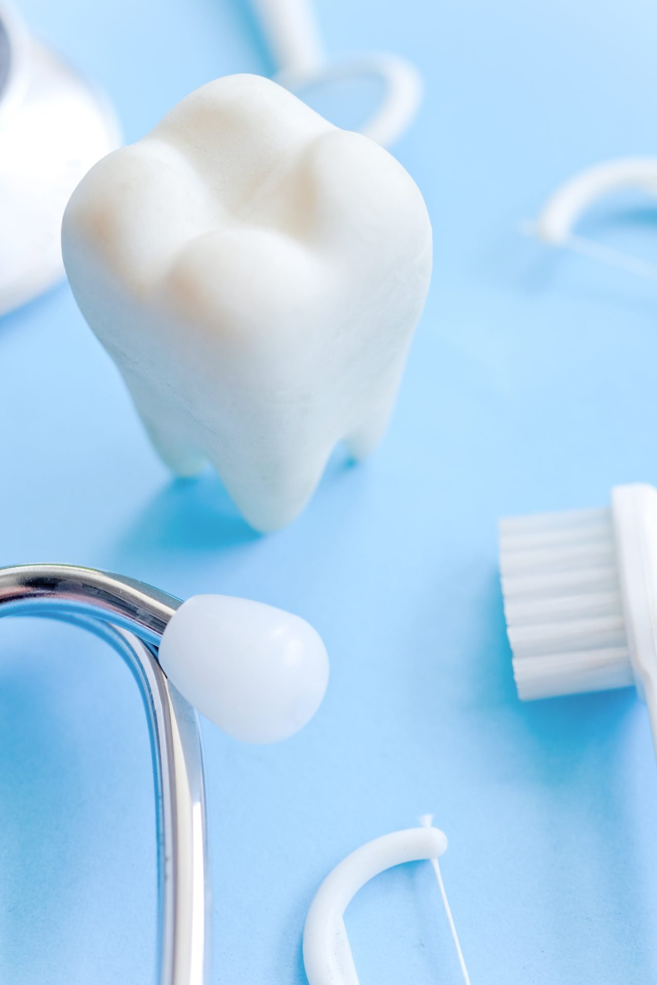 Redlemon Tooth Model And Dental Care Items On Blue 2026 03 20 04 51 20 Utc Compressed