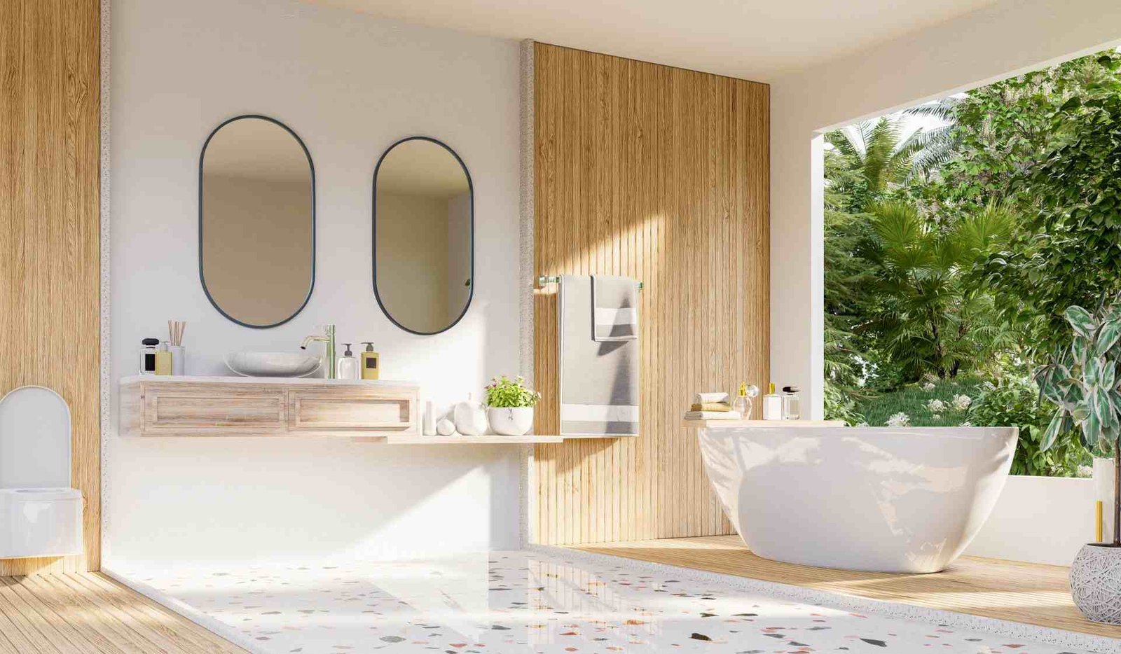 Redlemon Tranquil Modern Bathroom With Tropical Garden View 2026 01 08 07 12 59 Utc Compressed